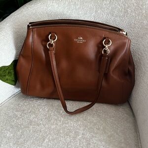 Coach brown leather handbag